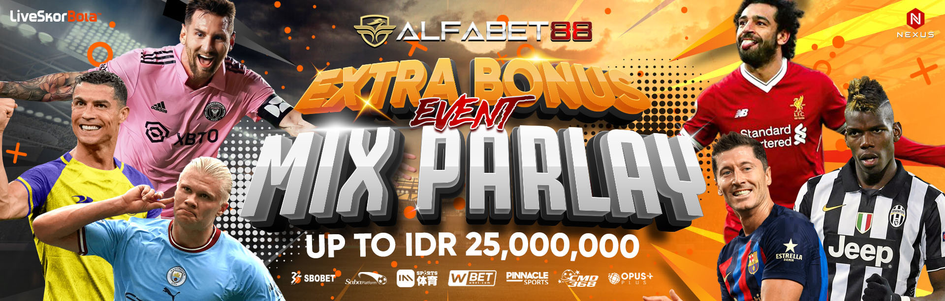 EXTRA BONUS MIX PARLAY ALFABET88 AGEN BOLA WBET TERPERCAYA