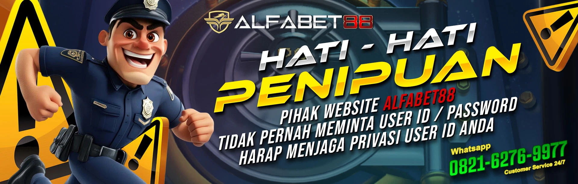 WASPADA PENIPUAN YANG MENGATAS NAMAKAN ALFABET88