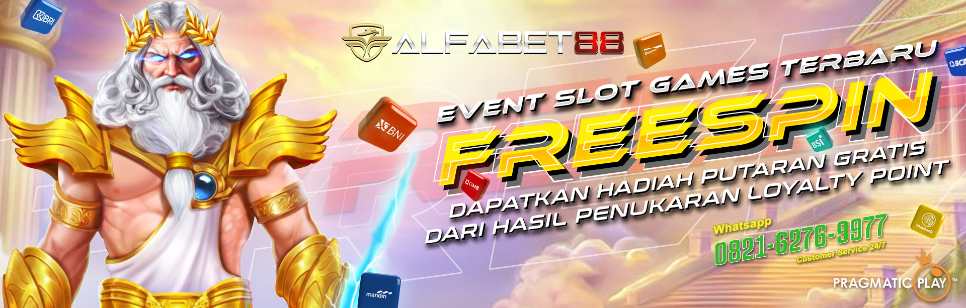 EVENT FREE SPIN PRAGMATIC PLAY X ALFABET88